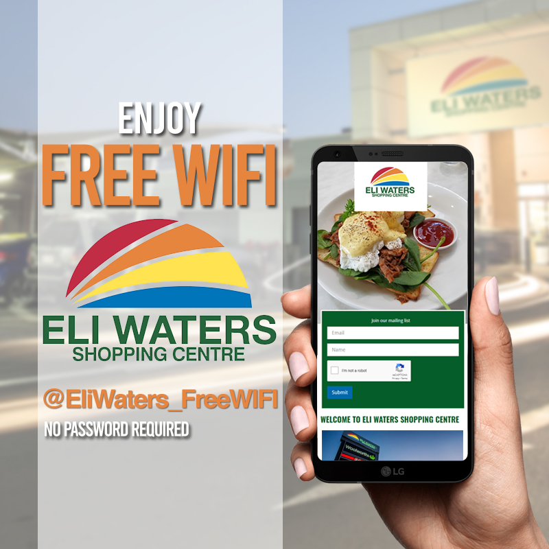 FREE WiFi now available at Eli Waters Shopping Centre
